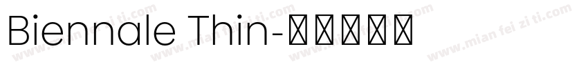 Biennale Thin字体转换